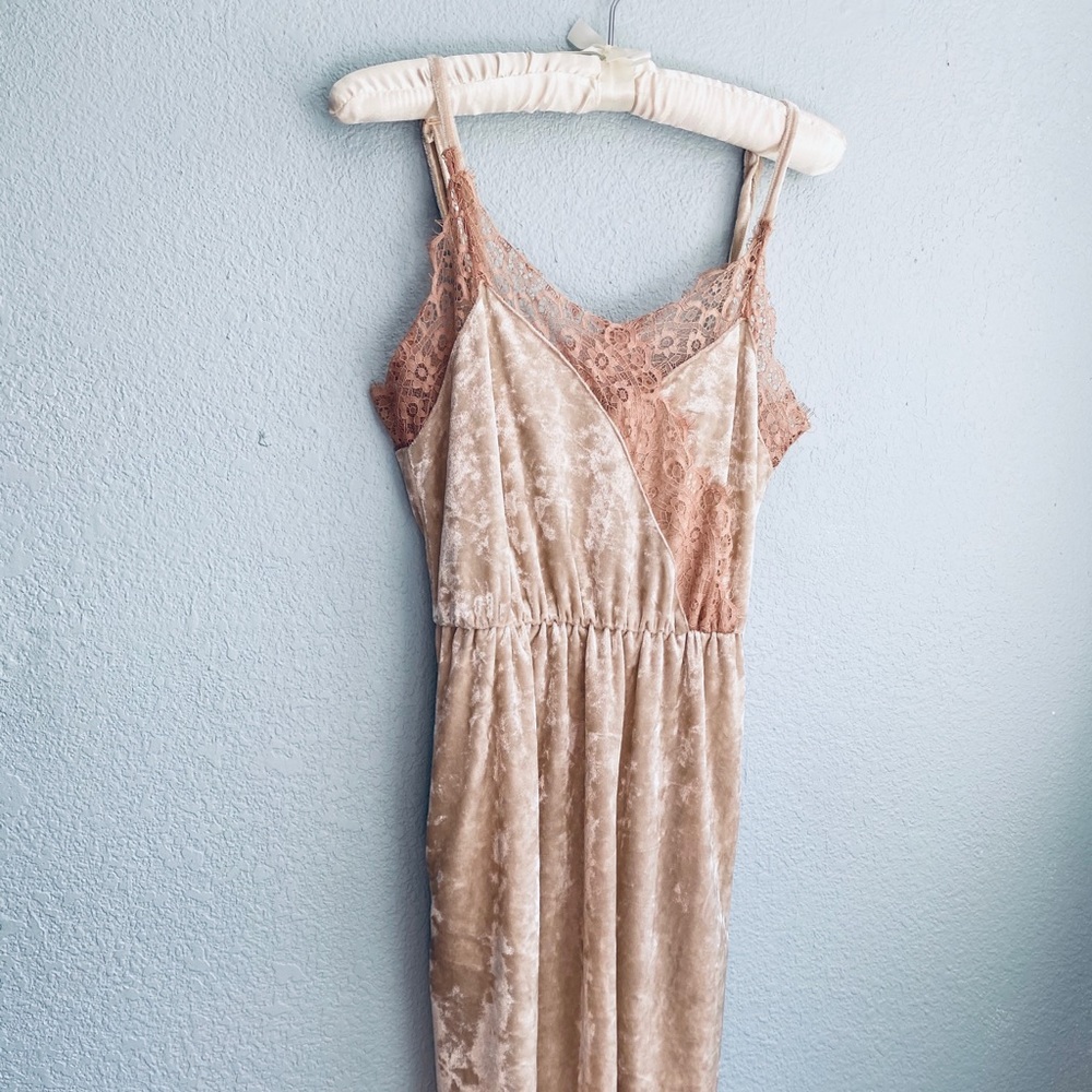 Midi Dress, Madison & Berkeley Velvet & Lace , XS